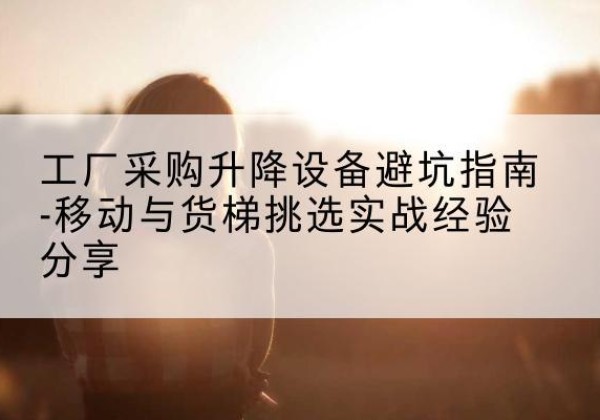 乌拉特中旗移动式升降机怎么选-工厂采购升降设备避坑指南-移动与货梯挑选实战经验分享